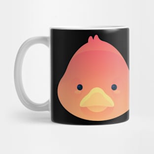 Cute Peach Rubber Duck Mug